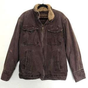 ARIZONA JEAN CO Men's Fleece Lined Jacket Large